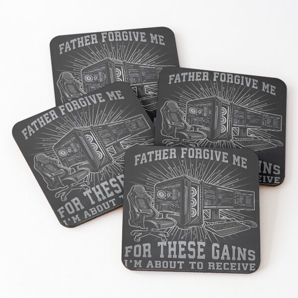 Item preview, Father Forgive Me Gaming Setup designed and sold by DeXigns.