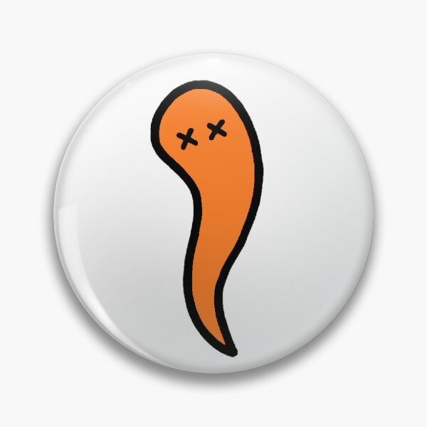 Item preview, Ghosty w/ Crossed Out Eyes (Orange) designed and sold by GH.