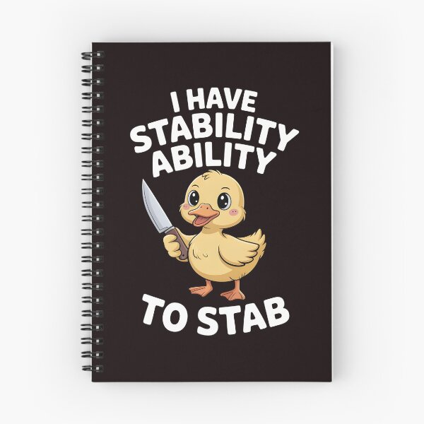 Item preview, I Have Stability Ability to Stab Duck Meme – Funny Duck Sarcastic Humor designed and sold by Redgiant87x.
