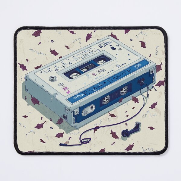 Item preview, Vintage Cassette with Fallen Leaves designed and sold by CLEARART7.