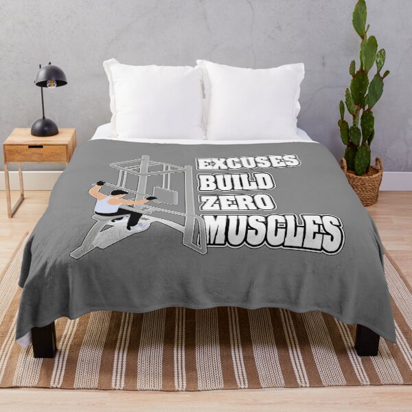 Item preview, EXCUSES BUILD ZERO MUSCLES designed and sold by knight studio 77.