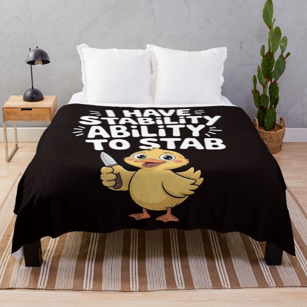 Item preview, I Have Stability Ability to Stab Duck Meme – Classic Sarcastic Duck Meme designed and sold by Redgiant87x.