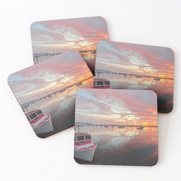 Item preview, Sunsetting across Morro Bay Harbor designed and sold by Michael Rock Art.