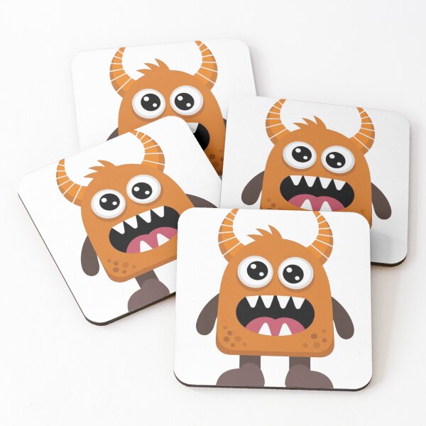 Item preview, Fun orange monster designed and sold by patty-and-john.