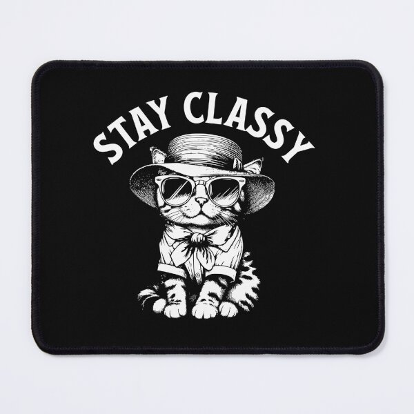 Item preview, Stay Classy Cat Sophisticated Feline with Hat and Sunglasses designed and sold by AnAzArt.