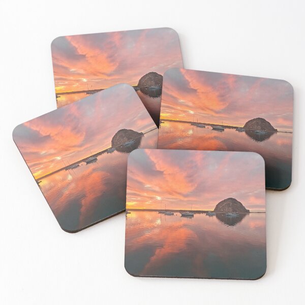 Item preview, Reflection of Sunsetting over Morro Bay designed and sold by Michael Rock Art.