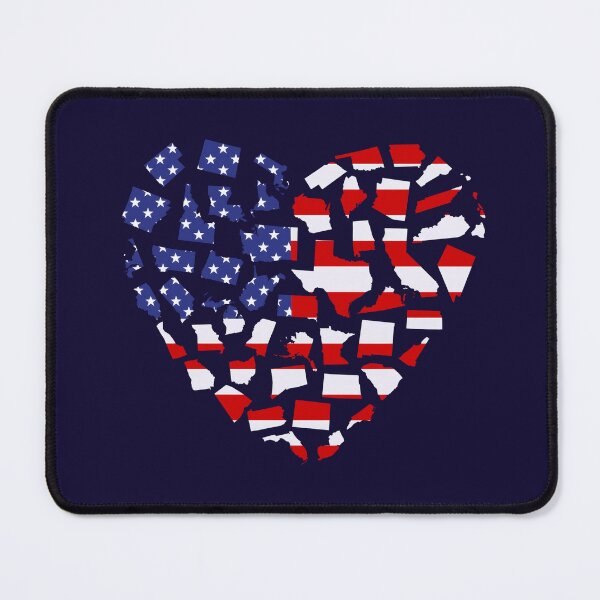 Item preview, 50 States USA Heart Flag designed and sold by KaurisDigital.