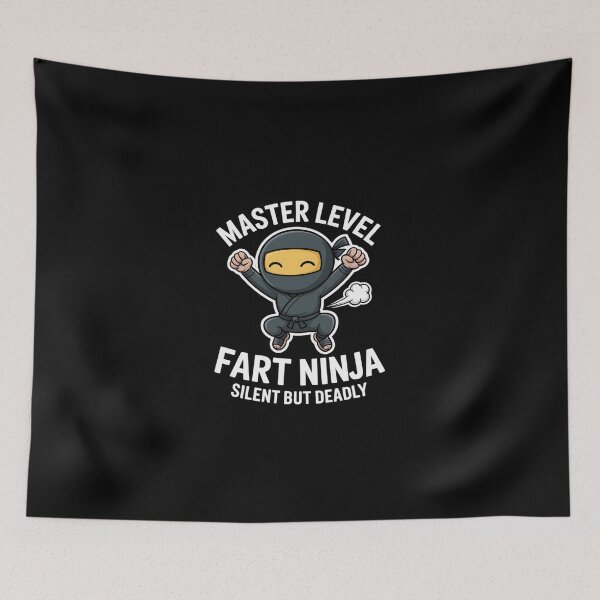 Item preview, Master Level Fart Ninja Silent But Deadly & Sarcasti designed and sold by SyntaxClaw.