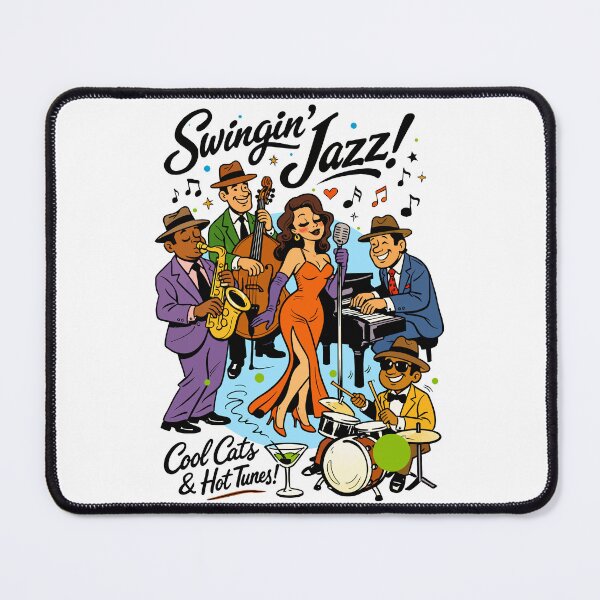 Item preview, Swingin' Jazz - Cool Cats and Hot Tunes designed and sold by Arte Cartoon From TagTeam Group.