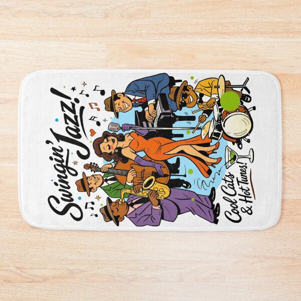 Item preview, Swingin' Jazz - Cool Cats and Hot Tunes designed and sold by Arte Cartoon From TagTeam Group.