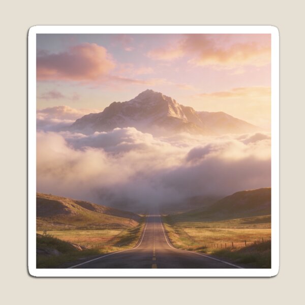 Item preview, Mountain Peaks Clouds Pastel Sky designed and sold by ProfeSzynal.