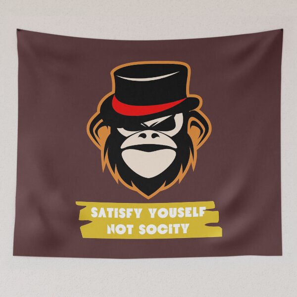 Item preview, Satisfy Yourself, Not Society  designed and sold by THEVONZA.
