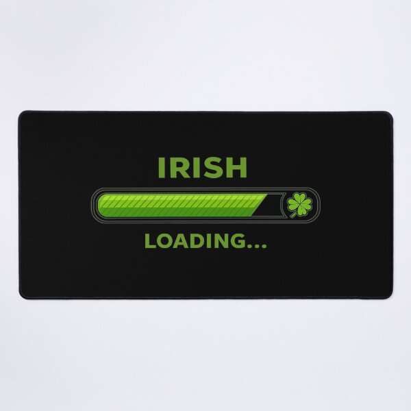 Item preview, Irish Loading – Progress Bar Humor with Clover Vibes designed and sold by PunchDrop.