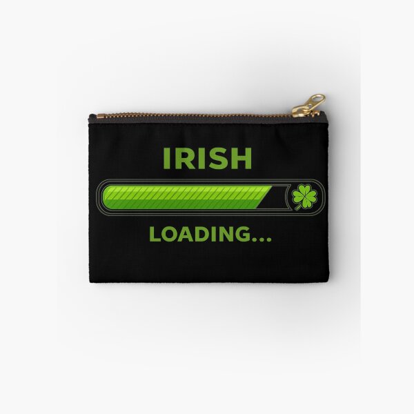 Item preview, Irish Loading – Progress Bar Humor with Clover Vibes designed and sold by PunchDrop.