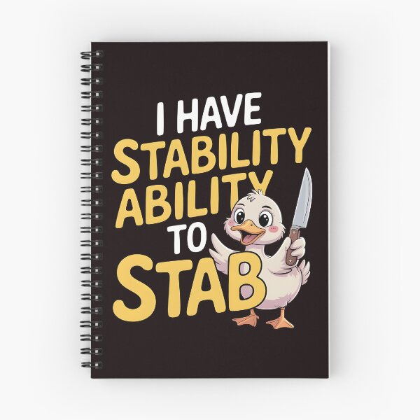 Item preview, I Have Stability Ability to Stab Duck Meme – Internet Humor Duck Design designed and sold by Redgiant87x.