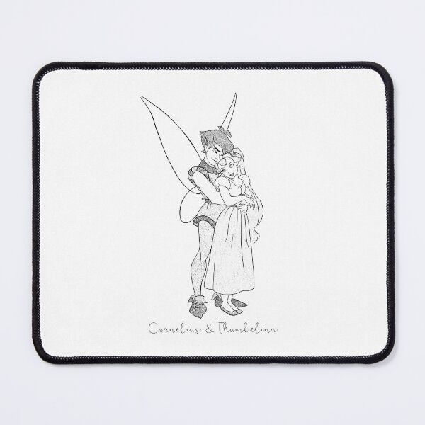 Item preview, Thumbelina & Cornelius – Vintage illustration - Calligraphy designed and sold by Atropa Parcae.