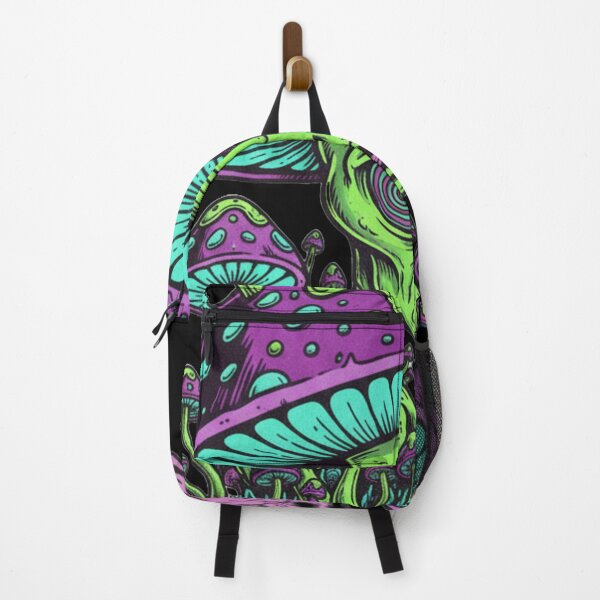 Item preview, Trippy Alien Mushroom Trip - Psychedelic Neon Space Art Sticker designed and sold by Stone-T .