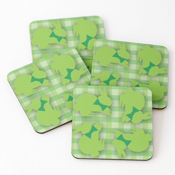 Item preview, Green Gingham with Dapper Bunnies designed and sold by Digitalmyth's Designs.