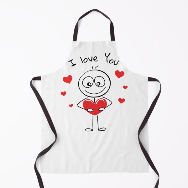 Item preview, Cute Stick Figure Holding Heart with Floating Hearts designed and sold by OneLook.