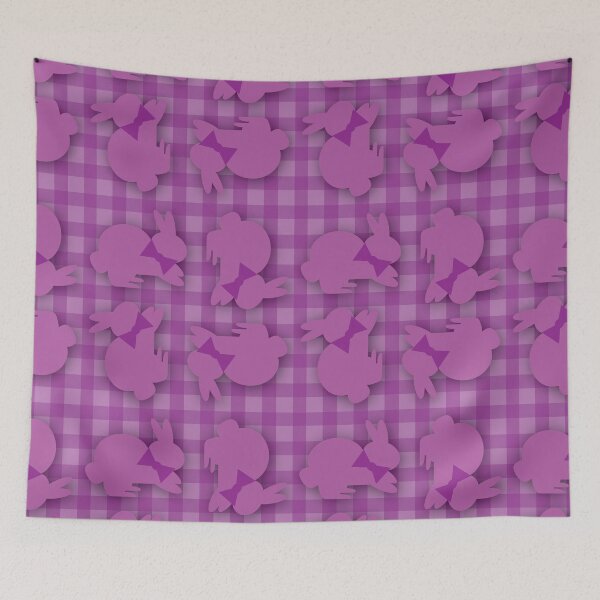 Item preview, Purple Gingham with Dapper Bunnies designed and sold by Digitalmyth's Designs.
