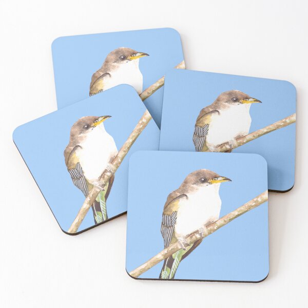 Item preview, Yellow-Billed Cuckoo bird watercolour painting designed and sold by art-elodie-g.