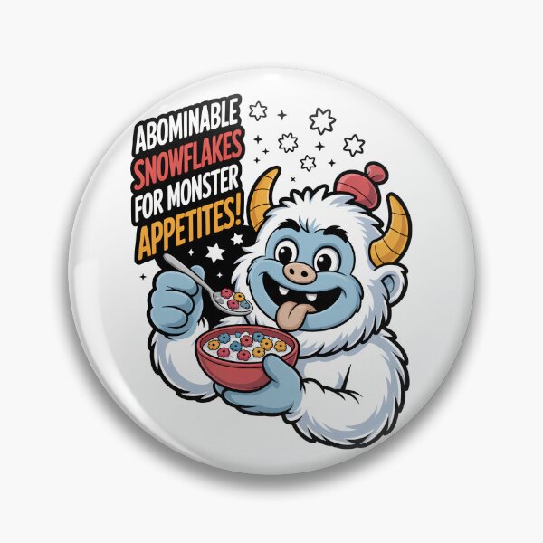 Item preview, Vintage Cereal Abominable Snowflakes – Funny Classic Cartoon for Kids designed and sold by SEBANOX.