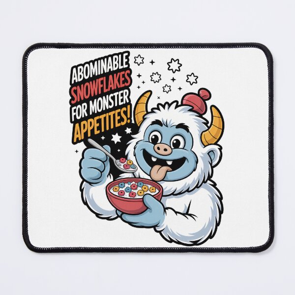 Item preview, Vintage Cereal Abominable Snowflakes – Funny Classic Cartoon for Kids designed and sold by SEBANOX.