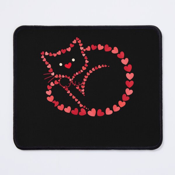 Item preview, Sleeping Cat Valentine Heart Retro Funny Cute Kitten Lovers Pet Paw designed and sold by clothesy7.