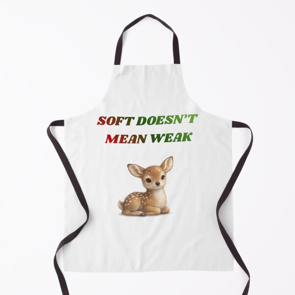 Item preview, Soft Doesn’t Mean Weak – Gentle Strength Fawn Quote designed and sold by GeoWild Designs.