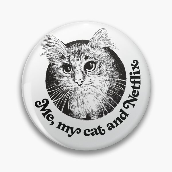 Item preview, Me, my cat, and Netflix designed and sold by Vanessa Gemmel.