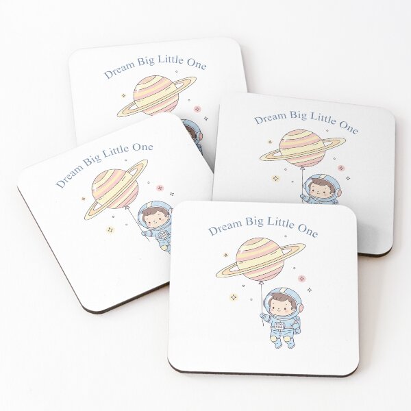 Item preview, Dream Big Little One - Cute Baby Astronaut with Saturn Balloon designed and sold by Crown & Claw.