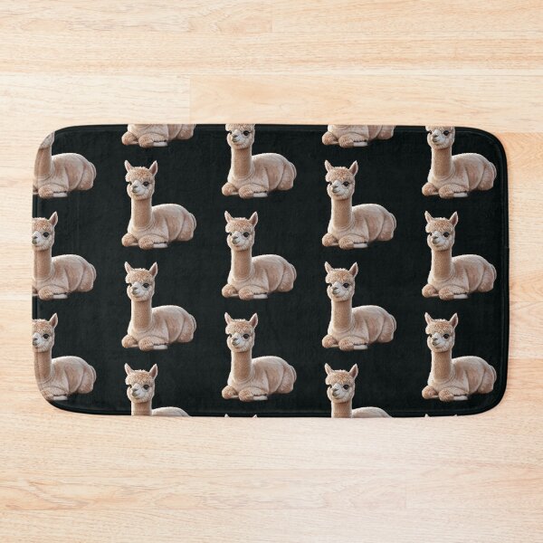 Item preview, Lama Alpaca Lima Peru Cute on Black designed and sold by PolaMaku.
