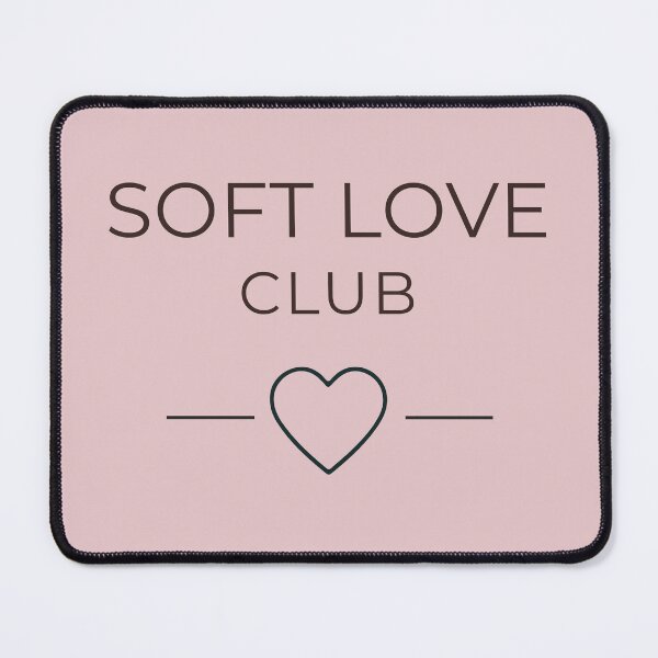 Item preview, Soft Love Club Minimal Love Typography designed and sold by Minimalist Typography.