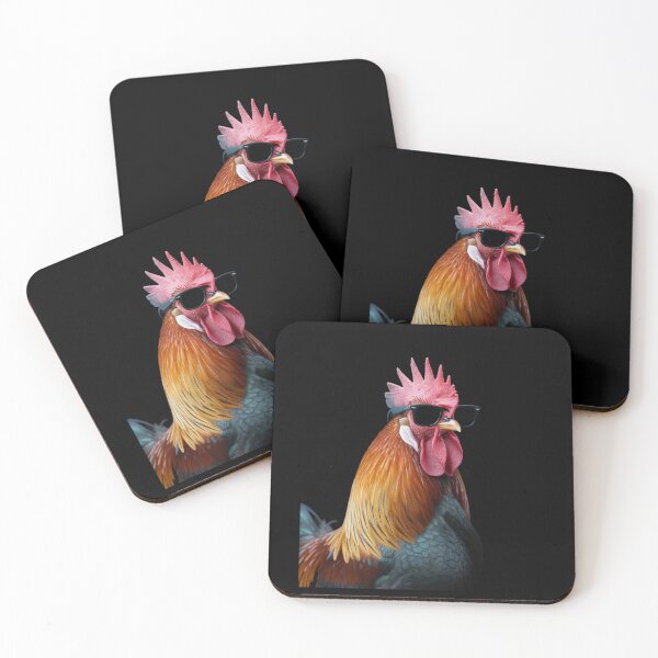 Item preview, Chicken Cool Rooster Wearing Sunglasses designed and sold by angolinnArt.