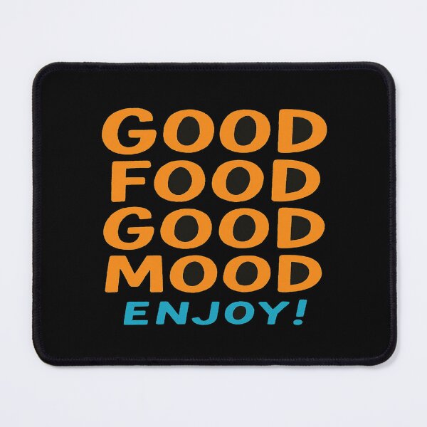 Item preview, Good Food Good Mood Enjoy – Bold Retro Typography for Kitchen, Foodies, Chefs & Positive Vibes designed and sold by Bright Nest Studio.