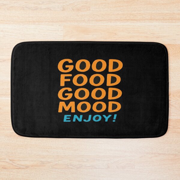 Item preview, Good Food Good Mood Enjoy – Bold Retro Typography for Kitchen, Foodies, Chefs & Positive Vibes designed and sold by Bright Nest Studio.
