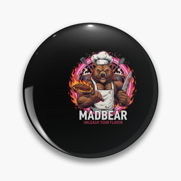 Item preview, Mad Bear Chef - Unleash The Flavor - Grilling Beast Edition designed and sold by TheMadBear.