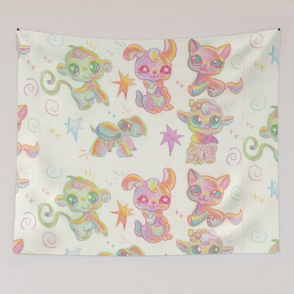 Item preview, Rainbow Littlest Pet Shop  designed and sold by Lots of Doodles.