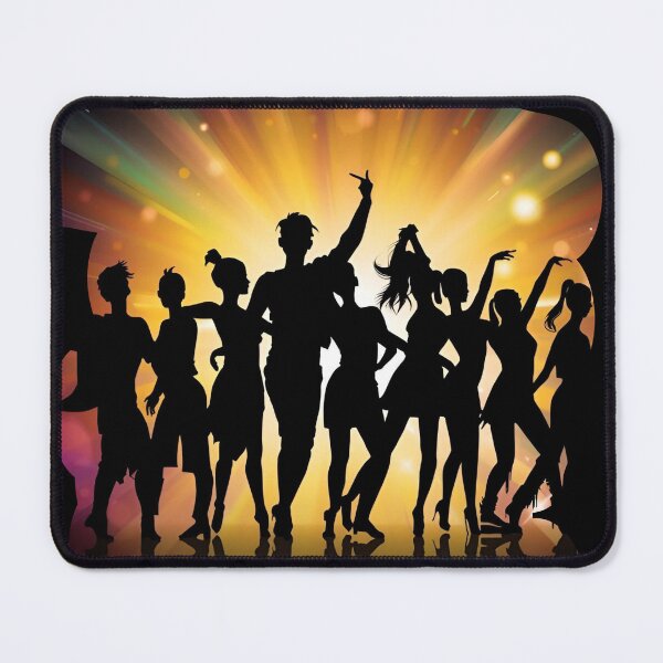 Item preview, Silhouette of multiple dance styles glowing One World, One Dance 2 designed and sold by Neon G.