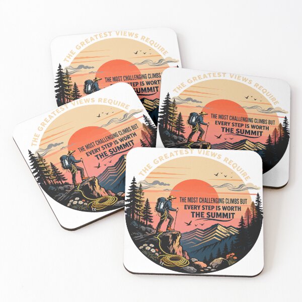 Item preview, The Greatest Views Require the Most Challenging Climbs – Summit Worth It designed and sold by Dxvect.