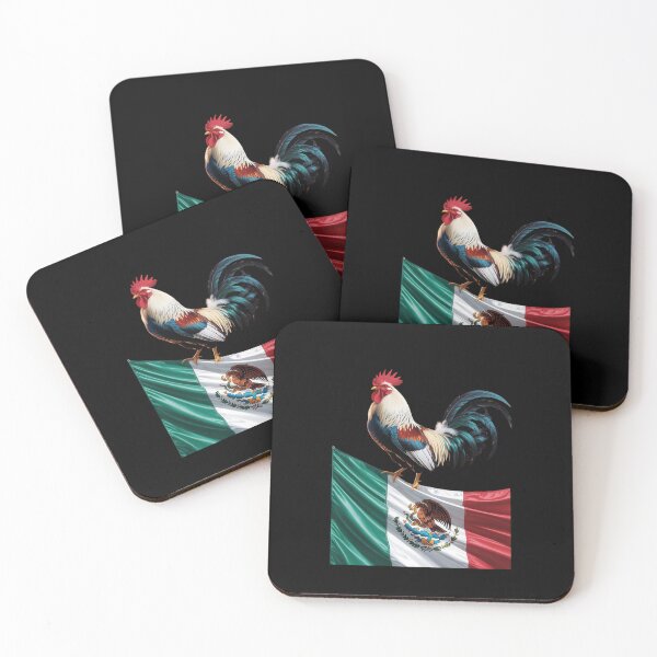 Item preview, Rooster Mexico Flag Cock Fight designed and sold by angolinnArt.