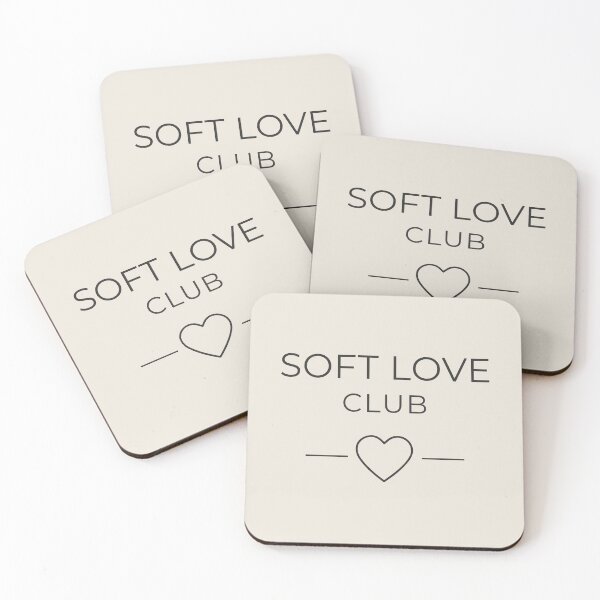 Item preview, Soft Love Only Minimal Love Design designed and sold by Minimalist Typography.