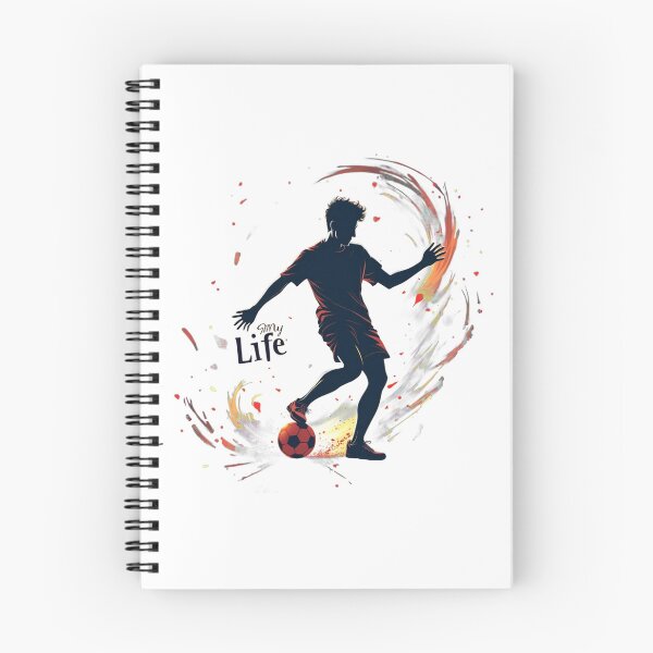 Item preview, Arte en movimiento de silueta de pasión por el fútbol designed and sold by PMTaurus.