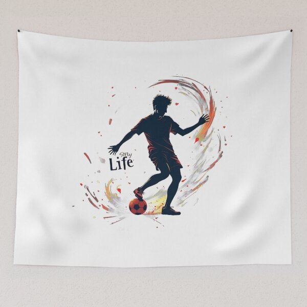 Item preview, Football Passion Silhouette Motion Art designed and sold by PMTaurus.