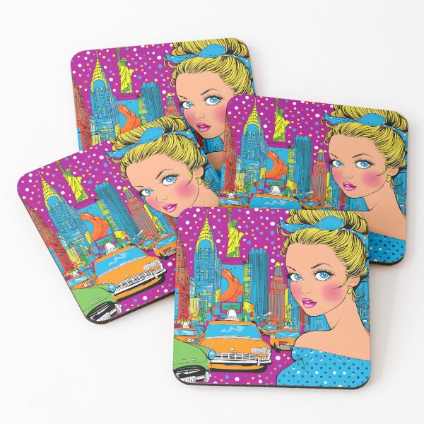 Item preview, Vibrant Cityscape with a Stylish woman  designed and sold by Artessie.