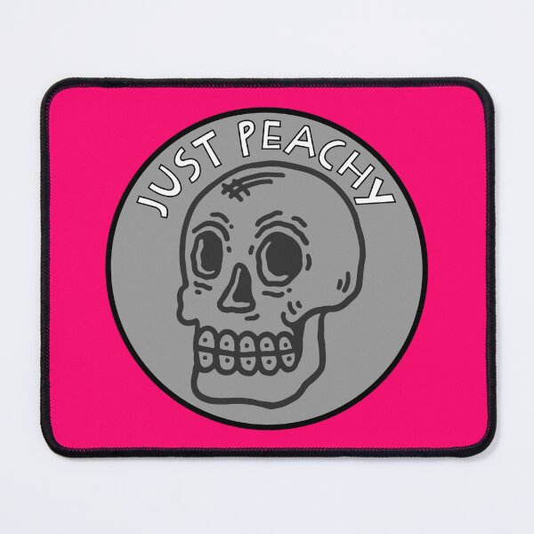 Item preview, Just Peachy Skull — Ironic Skull Art with Dark Humor designed and sold by Analog Aura .