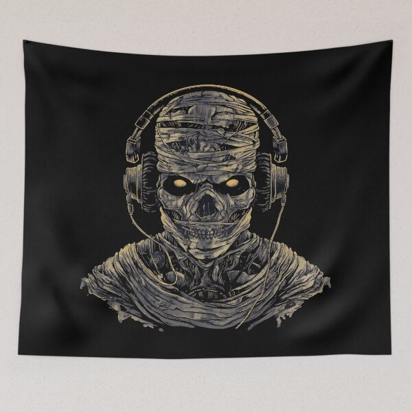 Item preview, Mummy with Headphones – Dark Horror Art designed and sold by drizzd.