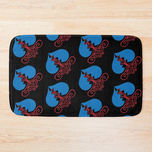 Item preview, Red & Blue Broken Hearts Cascading on Black designed and sold by Digitalmyth's Designs.