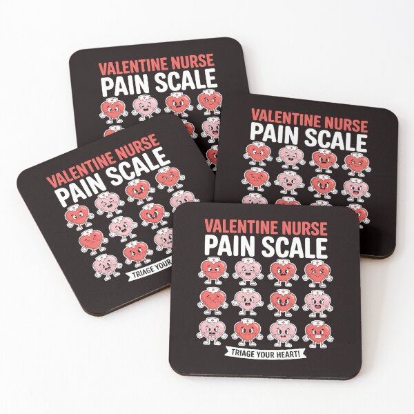 Item preview, Valentine Nurse Pain Scale – Triage Humor Nursing Design designed and sold by Redgiant87x.
