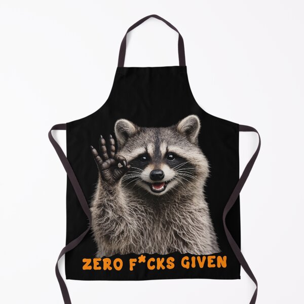 Item preview, Zero F*cks Given Sassy Raccoon designed and sold by TeeARTHY.